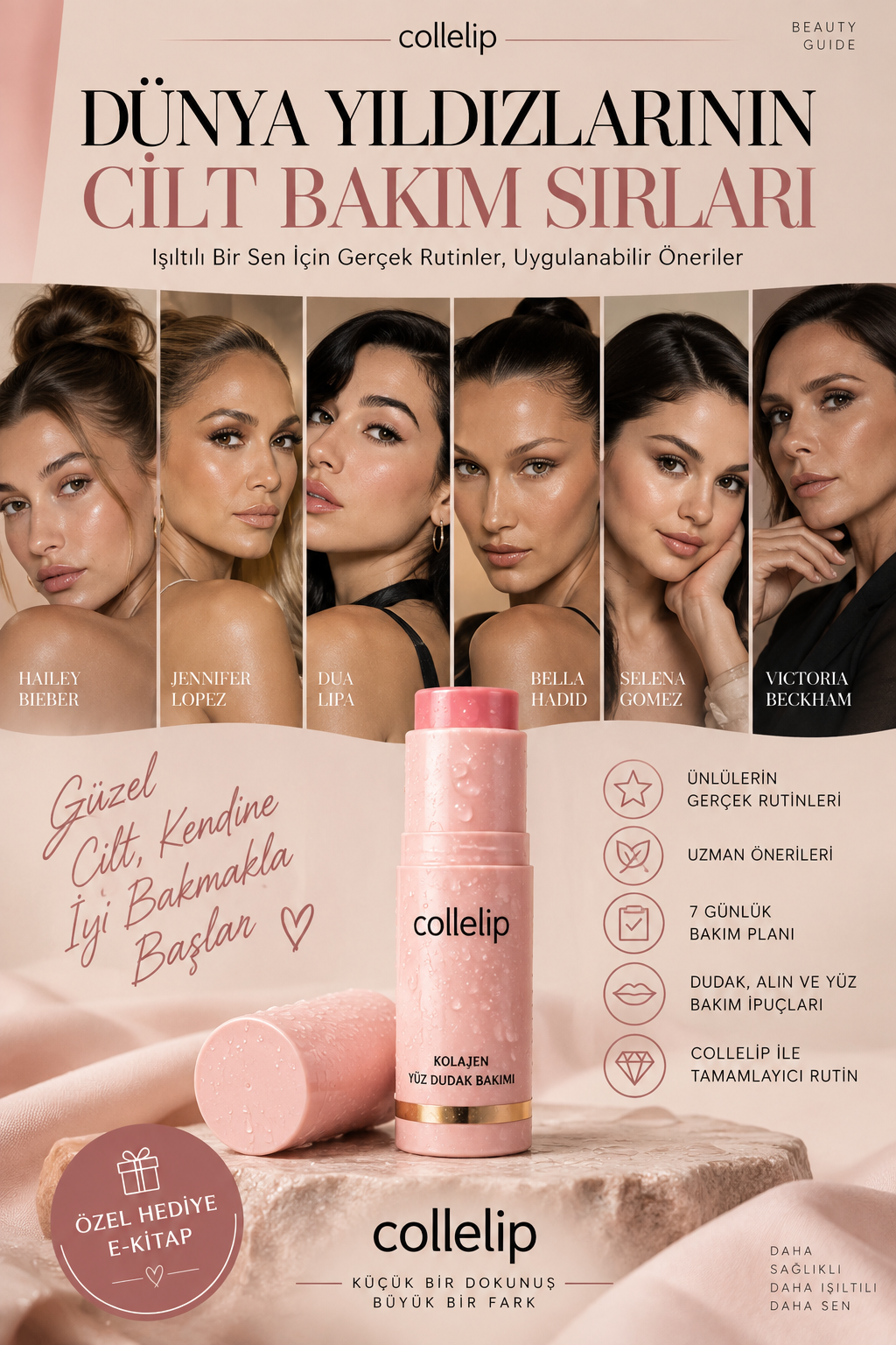 Dünya Yıldızlarının Cilt Bakım Sırları | Collelip Beauty Guide
